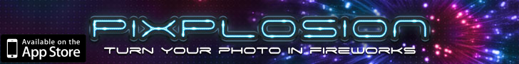 Pixplosion - 'Turn your photo in fireworks', available on App Store